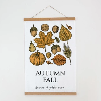 Постер тканевый на стену Autumn fall 60х93 см