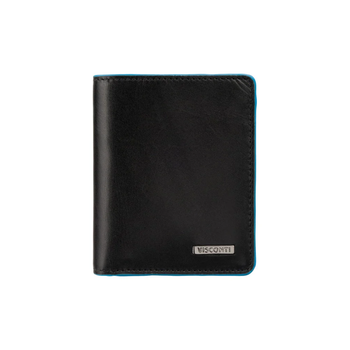 Мужской кожаный кошелек Visconti ALP92 Tignes (Black)