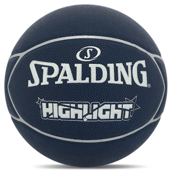 Баскетбольный мяч Spalding Highlight, синий, размер 7, композитная кожа (OB_7ADCBE3893A5)