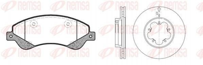 Тормозные диски REMSA 81251.00 Ford Transit, Connect