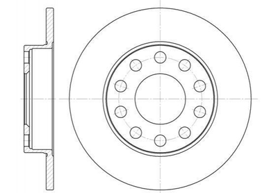 Тормозные диски REMSA 675300 Audi A4, 80; Seat Exeo 230748, 8E0615601P, 8E0615601B