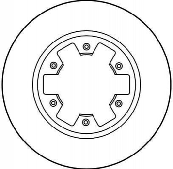 Гальмівні диски TRW DF1965 Nissan Navara, Pathfinder 1954434, 1954433, 402060F001