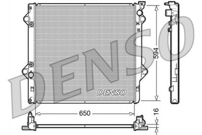 Радиатор охлаждения двигателя DENSO DRM50036 Toyota Land Cruiser 1640062231, 1640075440, 1640075441