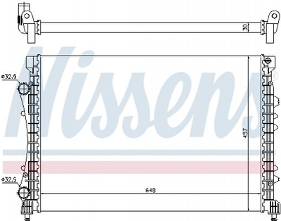 Радіатор охолодження двигуна NISSENS 63815 Renault Espace 6025313324, 6025313331