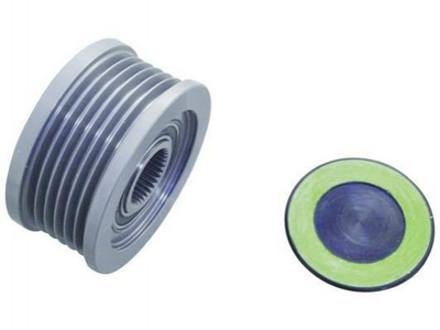 Шків генератора WAI 2482299 Opel Astra, Zafira, Vectra; Alfa Romeo 156, 159, 166; Fiat Doblo, Grande Punto, Punto; Cadillac BLS; Suzuki SX4 0046441617, 1204413, 3117179J00000