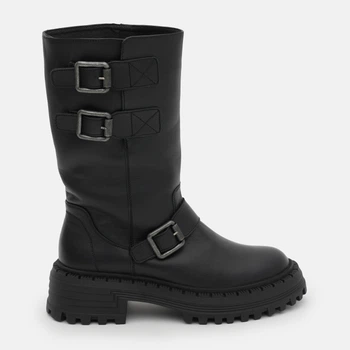 Женские сапоги кожаные Bistfor 44500/20ut 36 23.5 см Черные (ROZ6501024241)
