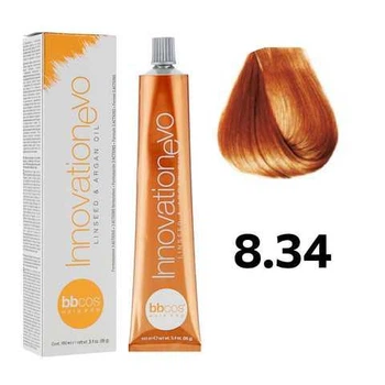 Перманентная краска для волос BBcos InnovationEvo Hair Color Cream 8/34 Блондин светлый золотистый медный 100 мл (8051566442539)