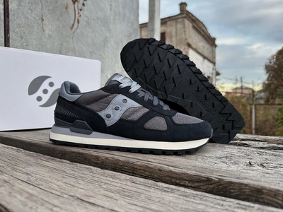 Кроссовки мужские Saucony Shadow Original S2108-887 48 31 см Dark Grey/Blue черные с серым (11111723)