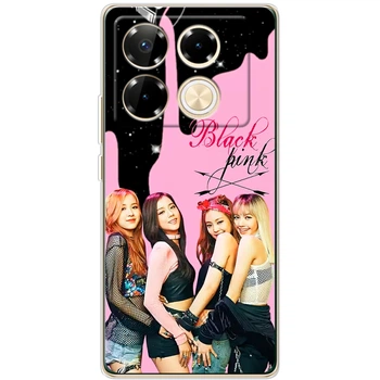 Силиконовый чехол BoxFace Infinix Note 40 Pro Blackpink Star (59203-up2577)