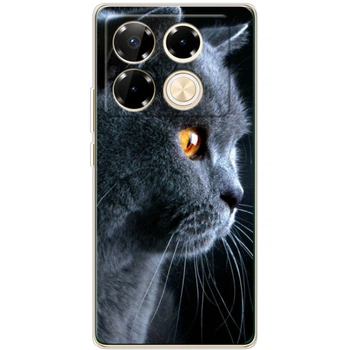 Силиконовый чехол BoxFace Infinix Note 40 Pro English cat (59203-up1346)