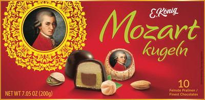 Марципанові цукерки Erich Koenig Mozart Kugeln з фісташковою начинкою 200 г (4023800931646)