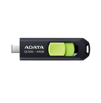 Флеш-накопичувач Adata USB 3.2 Gen1 UC300 Type-C 64Gb Black/Green (ACHO-UC300-64G-RBK/GN)