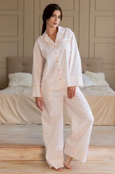 Пижама Forli Пижамный костюм из хлопка с брюками Love is XL/XXL Розовый HL0073-35-69_XL/XXL