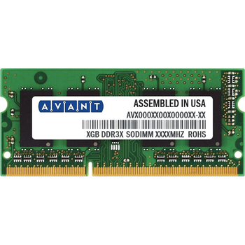 Оперативна пам'ять Avant SODIMM DDR3L 8Gb 1866MHz PC3L-14900 (AVH641GU97G3186GX-FP)