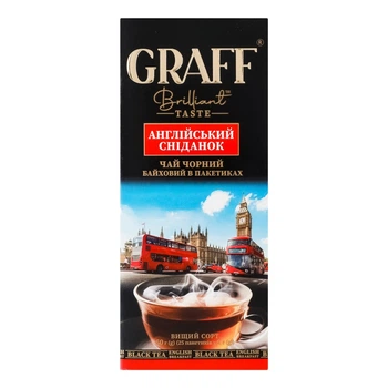 Чай Graff Англійський сніданок чорний байховий 25*2г/уп (4820279610115)