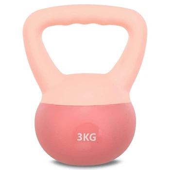 Гиря 3 кг мягкая Zelart SOFT KETTLEBELL розовый FI-0122-3