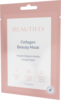 Тканинна маска для обличчя Beautyfly Collagen Beauty колагенова (5903003701194)