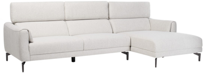 Софа Vetro Mebel Леонардо права Бежева (Leonardo-beige-linen-sofa-right)