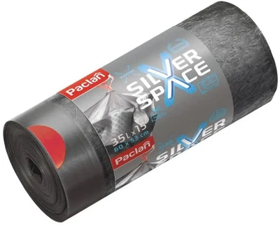 Пакети для сміття Paclan Silver Space 35 л 15 шт (5900942135110)