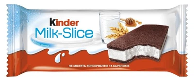 Десерт Kinder Milk Slice с молочной начинкой 28 г х 20 шт
