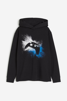 Худі H&M пх10575 чорне 134-140