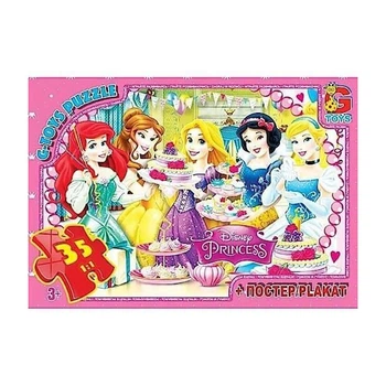 Пазл детский G-Toys PD89 Принцессы Дисней 35 элементов Разноцветный (87118)
