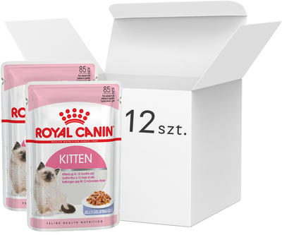 Mokra karma dla kociąt Royal Canin Kitten w galarecie 12x85 g (9003579311783)