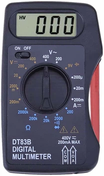 Мультиметр цифровой Aida DT83B карманный, 400В, 200мА