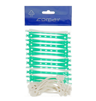 Бигуди-коклюшки COMAIR бело-зеленые 12 шт