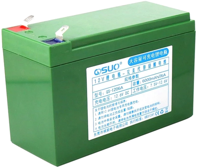 Аккумуляторная батарея QiSuo литиевая 12V 6A с элементами Li-ion 18650 (QS-1206A)