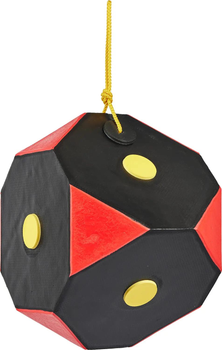 Мішень для стрільби Yate Cube Polimix 6. 30x30x30 см. 40 lbs Black / Red