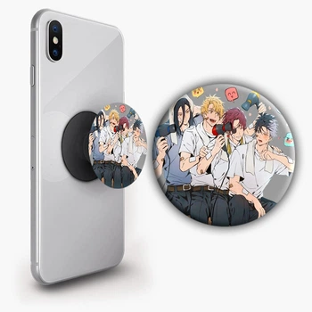 Держатель для телефона PopSockets Аниме Ветролом #02 Черный