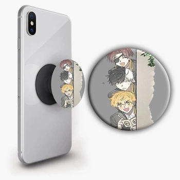 Держатель для телефона PopSockets Аниме Ветролом #04 Черный