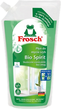 Рідина для миття скла Frosch Bio Spirit запасний блок 1 л (4009175958365)