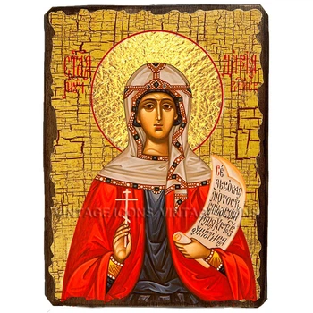 Икона Дария (Дарья) Святая Мученица Римская ,икона на дереве 130х170 мм (1050-1)