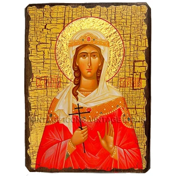 Икона Варвара Святая Великомученица ,икона на дереве 300х400 мм (1045-4)