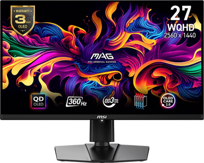Монитор 27" MSI MAG 271QPX QD-OLED QHD OLED 360Hz