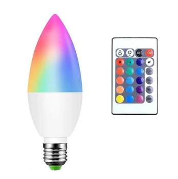 Світлодіодна кольорова лампа RGB G5 з пультом дистанційного керування