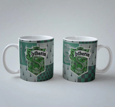 Подарункова чашка із принтом Гаррі Поттер (Harry Potter) Slytherin 330 мл.