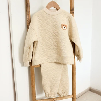 Костюм дитячий з капітону Медведик Alwair Kids Бежевий 116см 81008