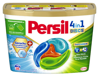 Диски для прання Persil 4 в 1 для кольорових речей 16 шт (4015200033075)