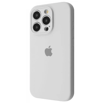 Чехол силиконовый с закрытой камерой WAVE Premium Silicone Case Camera Protection для Apple iPhone 14 Pro white