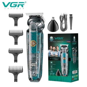Машинка для стрижки волосся VGR V-949 безпровідна, ергономічна, XPRO (44660-V 949_398)