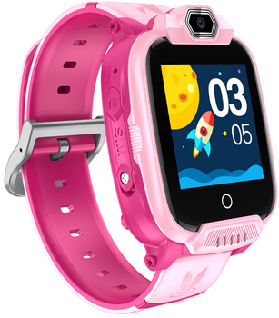 Smartwatch dla dzieci Canyon Jondy KW-44 Kids 4G Camera GPS Wi-Fi Music Pink (CNE-KW44PP)