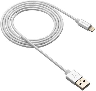 Kabel Canyon Lightning - USB MFI 0.96 m Pearl White (CNS-MFIC3PW)