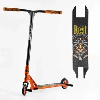Трюковий самокат Best Scooter Spider HIC-система, пеги, анод, колеса 110 мм оранжевий 53880