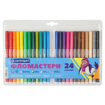Набір фломастерів Centropen Colour World 24 шт (7550/24 ТП)