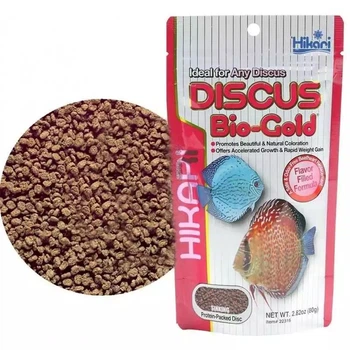 Корм Hikari Tropical Discus Bio-Gold 80г (гранулы) ~1-1,5мм для дискусов 6-15см Тонущий