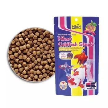 Hikari Goldfish Staple 100г, 1,7-2,0 (гранулы) Основной корм для золотых рыбок длиной 3+ см Тонущий