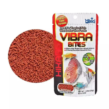 Корм Hikari Tropical Vibra Bites 5-6мм для аквариумных рыбок длинной от 5-6 до 10 см Очень медленно-тонущий